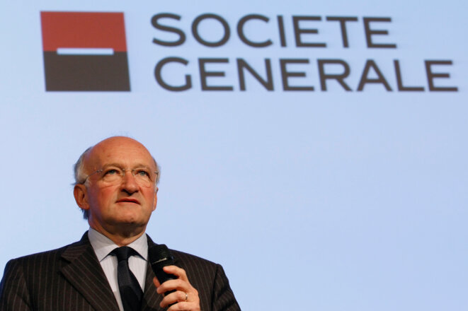 Daniel Bouton révélant les pertes de la Société générale le 24 janvier 2008 © Reuters Daniel Bouton révélant les pertes de la Société générale le 24 janvier 2008 © Reuters